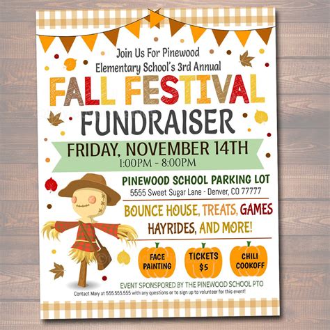 Fall Festival Fall Harvest Flyerposter Printable Halloween Invitation