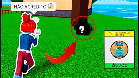 A Fruta Que Vier No Notificador Eu Uso Para Upar No Blox Fruits Feat