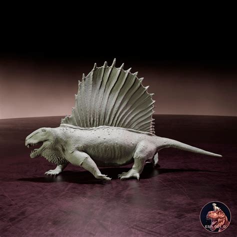 Dimetrodon From The Paleozoic Miniature To Paint Realistic Replica Of