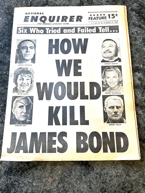 They Don T Write Tabloids Like They Used To R Jamesbond