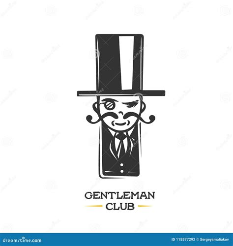 Gentleman Logo. Design Element Stock Vector - Illustration of market, clothes: 115577292