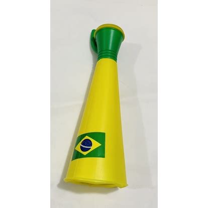 Buzina Brasil Verde E Amarela Vuvuzela Copa Do Mundo Shopee Brasil