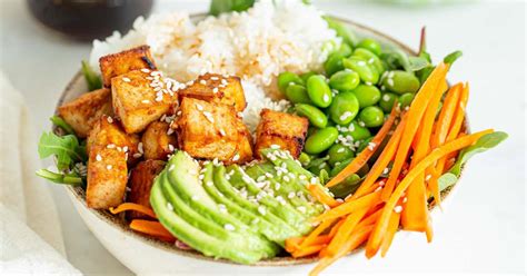 Sriracha Tofu Rice Bowls Running On Real Food