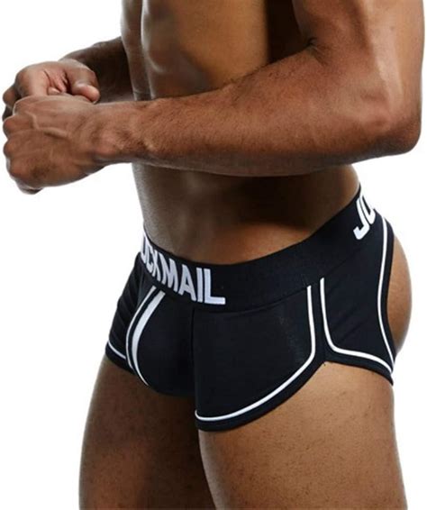 Buy Mens Underwear Jockstrap Bottomless Men Boxer Shorts Backless Gay