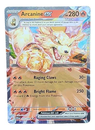 Arcanine Ex Double Rare Carta Pokemon Idioma Ingles