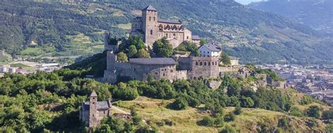 History And Geography Of Sion In Switzerland Along The Rh Ne River