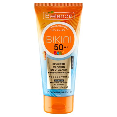 Bielenda Bikini Baby nawilżające mleczko do opalania z SPF50 dla dzieci i niemowląt 100 ml