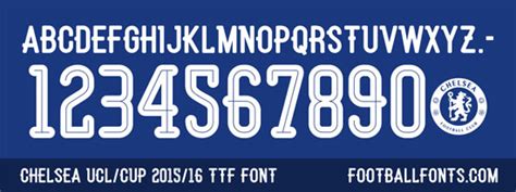 Chelsea Fc 201516 Font Forum