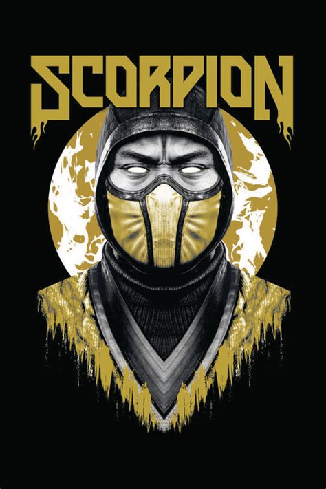 Poster Quadro Mortal Kombat Scorpion Regalos Merch Posters