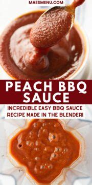 peach bbq sauce sweet smoky ready   minutes