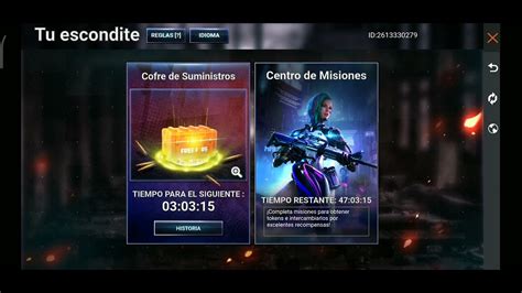 Garena Free Fire Tu Escondite Centro De Misiones Recompensas