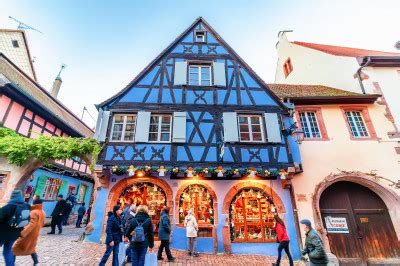 Christmas In Riquewihr Alsace France Jigsaw Puzzle In Street View