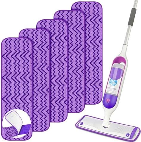 Amazon 6 Pack Reusable Mop Pads Compatible With Swiffer PowerMop