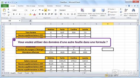 Comment utiliser des données sur plusieurs feuilles Excel 2010 YouTube