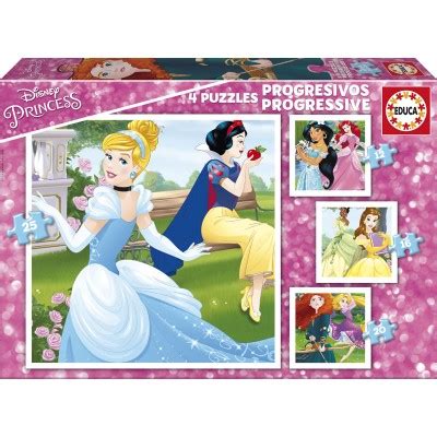 4 Puzzles Disney Princesses 12 Teile EDUCA Puzzle Acheter En Ligne