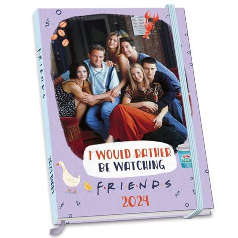 Friends 2024 Diary Week To View A5 Size Diary Official Product