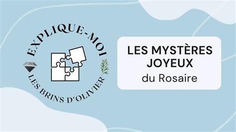 Explique moi Mystères joyeux du Rosaire Annonciation Visitation