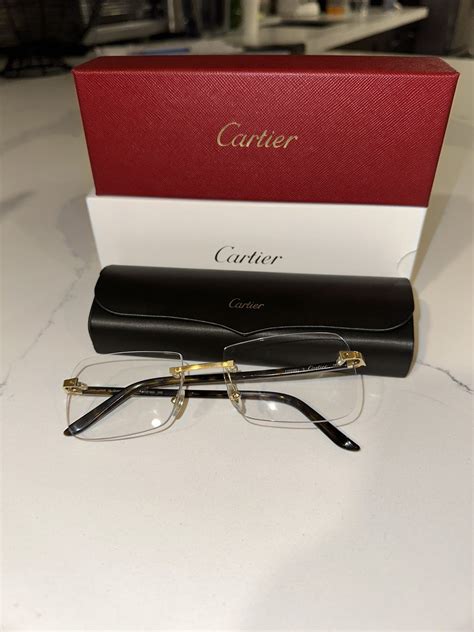 Cartier Cartier Gold Havana Clear Glasses Grailed