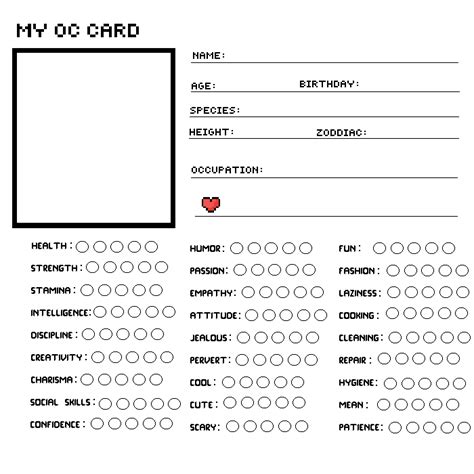 Pixilart Oc Card Base By Carmalcat0903