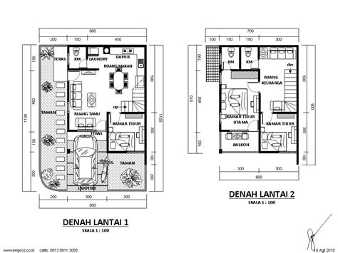 Empros Kontraktor Gambar Layout Denah Bangunan