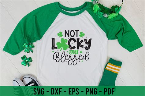 Not Lucky Just Blessed Svg Cut File Gr Fico Por Craftlabsvg Creative