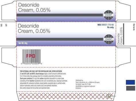 Desonide Cream - FDA prescribing information, side effects and uses