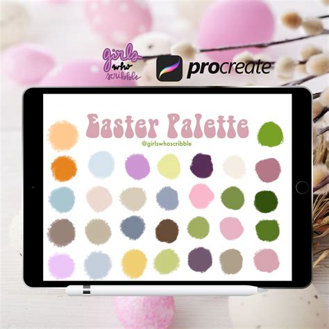 Pastel Procreate Color Palette Procreate Pastel Palette 30 Color