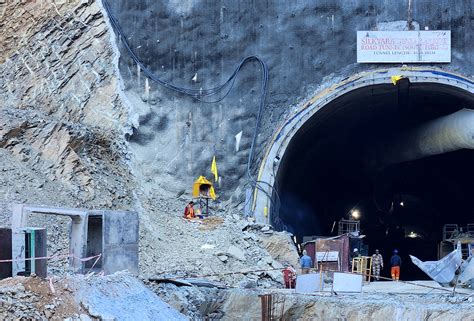 First Images Show Workers Trapped In Indian Tunnel For Nine Days