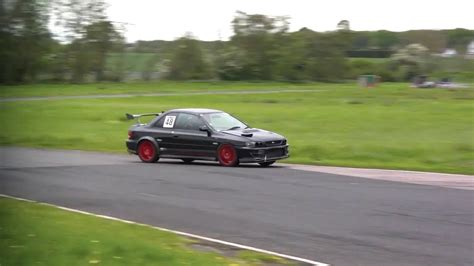 Subaru Impreza WRX STi Launch Control Anti Lag Flames On Curborough