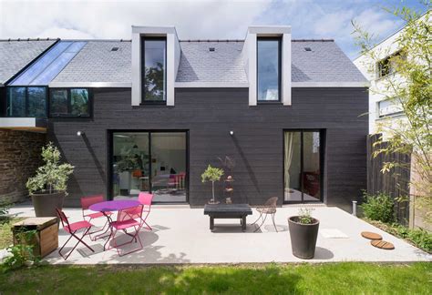 Cr Ation D Une Maison Mitoyenne Contemporaine Par Un Architecte