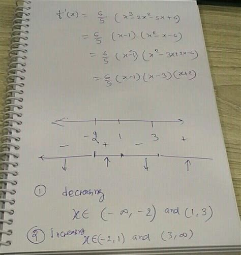 Find The Intervals In Which The Function F X 3x 4 4x 3 12x 2 5