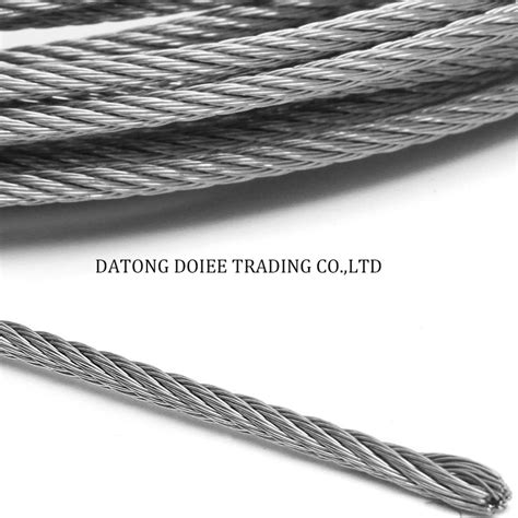 Doiee Mm Stainless Steel Wire Rope Tensile Diameter Structure Cable