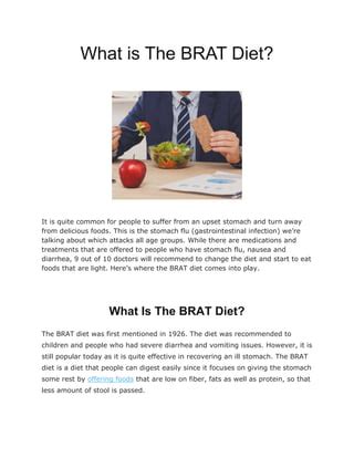 What Is The BRAT Diet? | PDF