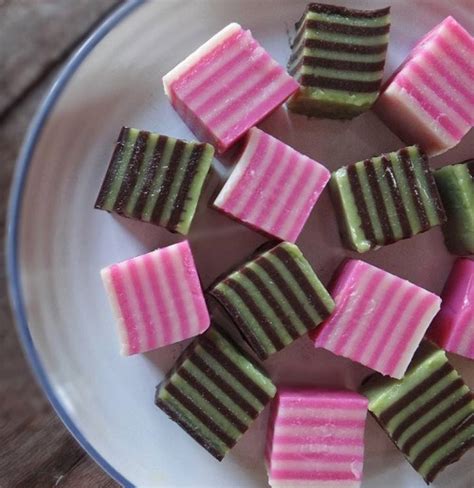 Kuih Lapis Vanilla Ros Dan Coklat Pandan Resepi Bonda