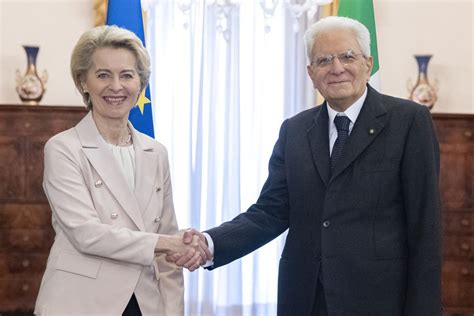 Mattarella Von Der Leyen Unione Europea Compatta Sui Temi Importanti