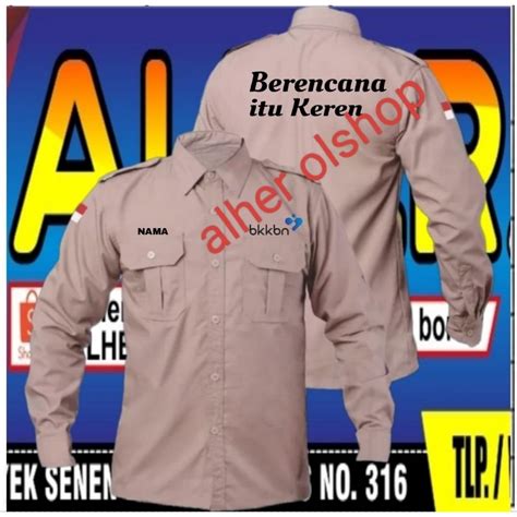 Jual Kemeja Bkkbn Baju Bkkbn Seragam Bkkbn Kemeja Kerja Bkkbn Baju