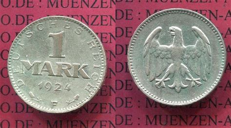 Weimarer Republik Deutsches Reich Mark Kursm Nze Silber Weimarer