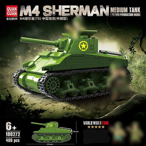 Quanguan M Sherman With Pieces Mould King