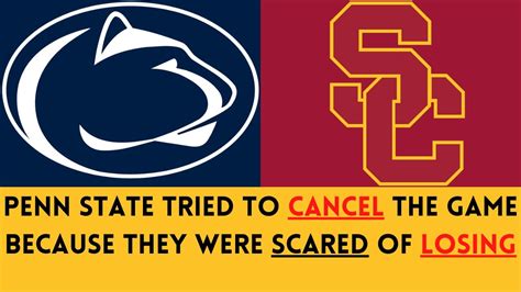 The Weirdest Scheduled Game In Penn State History Penn State Vs Usc