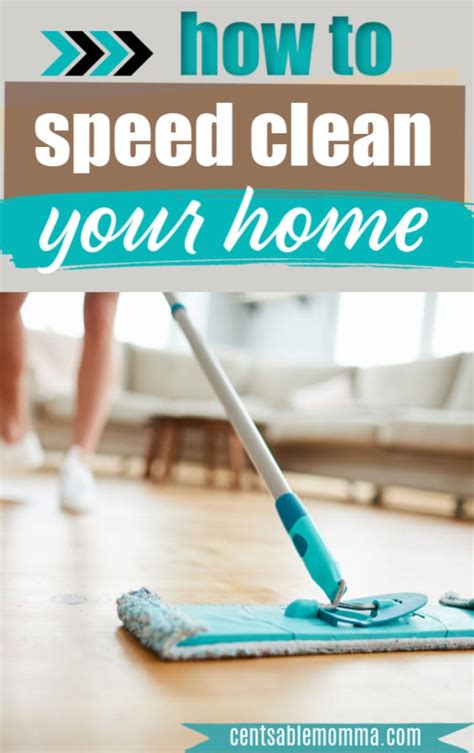 How To Speed Clean Your Home Centsable Momma