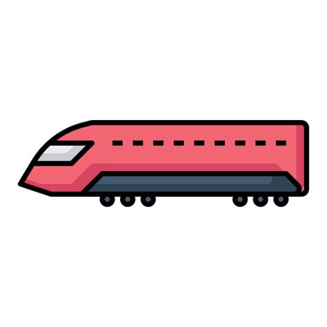 Icono De Tren Bala Generic Outline Color