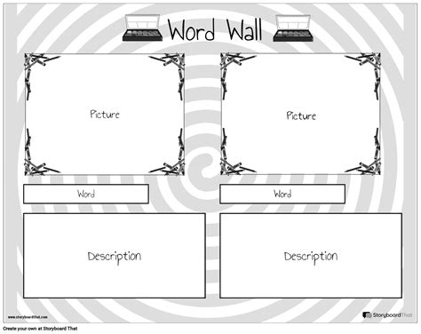 Free Customizable And Printable Word Wall Templates