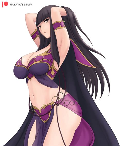 Hentai Busty Girl Alluring Alternate Costume Arms Behind Head Big