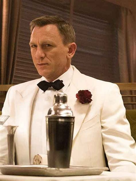 Spectre James Bond White Tuxedo - Just American Jackets