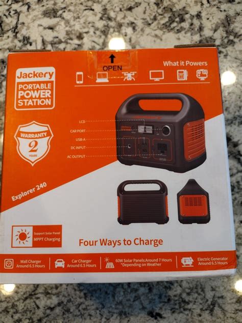 Jackery Portable Power Station Explorer 240 240wh Backup Lithium Battery 110v Ebay