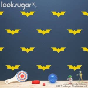 Bat Wall Stickers With Wallpaper or Wall Stencil Effect Bat - Etsy