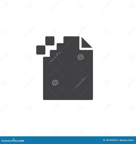 Corrupt File Icon Vector Stock Vector Illustration Of Single