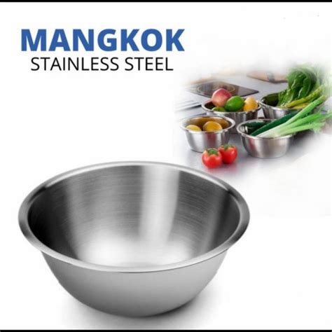 Jual Mangkok Baskom Stainless Steel Serbaguna Cm Shopee Indonesia