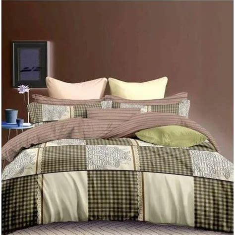 cotton double square decorative bed sheets  rs piece  delhi