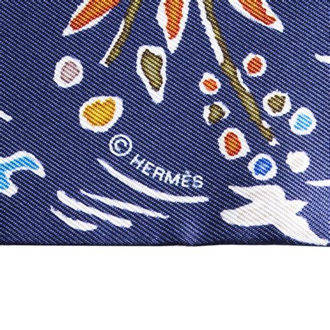 Hermes Isola Di Primavera Spring Island Twilly Scarf Gem